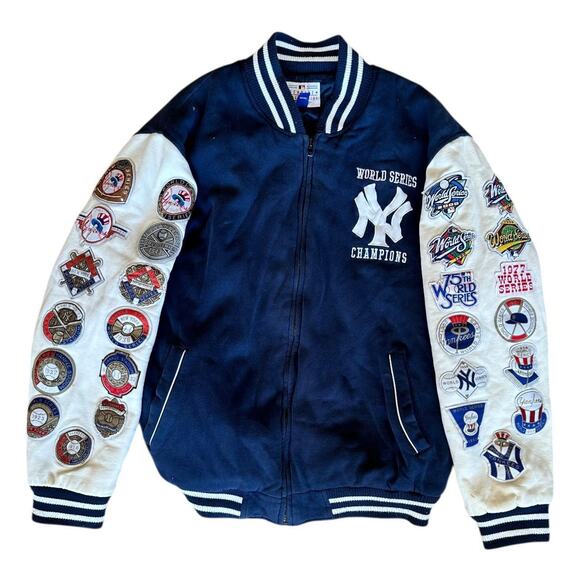 Vintage MLB Genuine New York Yankees Baseball World Series Jacket Size XL - Picture 1 of 4